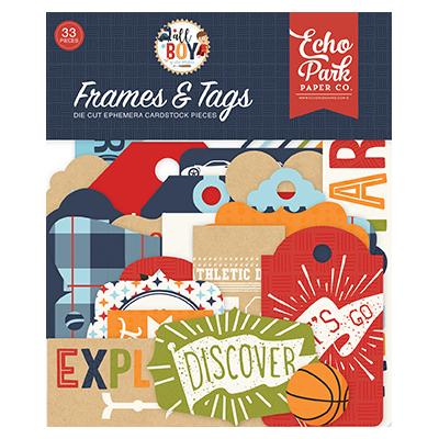 Echo Park All Boy Die Cuts - Frames & Tags
